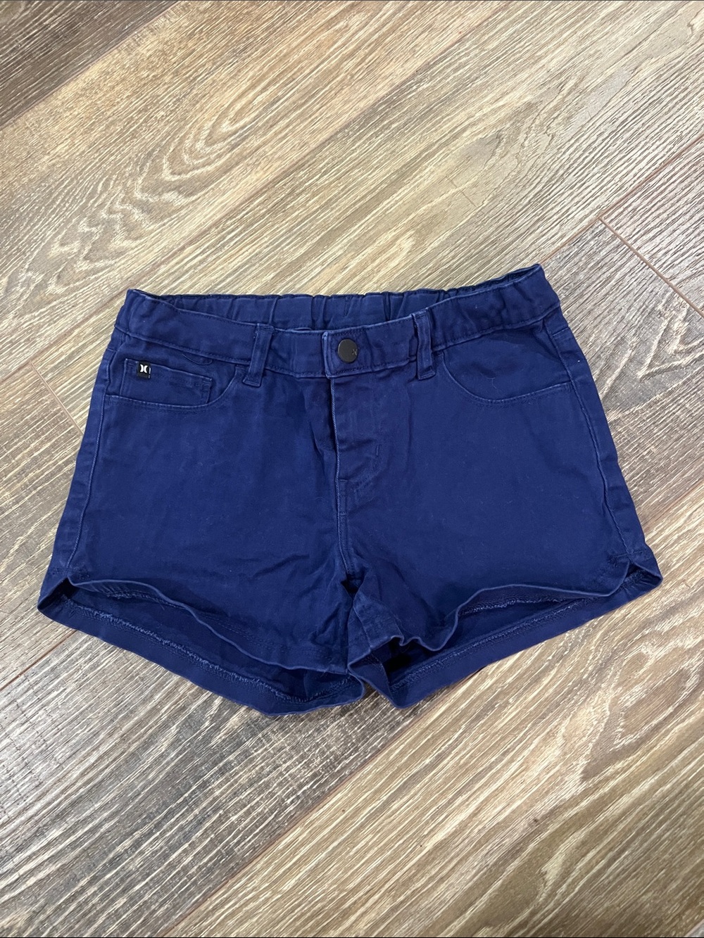 Hurley Navy Blue Women's Casual Stretch Jean Shorts